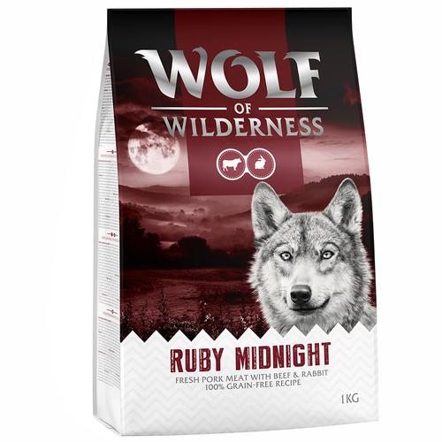 „5x1kg „“Ruby Midnight““ – Rind & Kaninchen Wolf of Wilderness Hundefutter trocken“