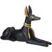 World Menagerie Genaladale Egyptian Large Sitting Anubis Dog Figurine Resin in Black | 6.5 H x 10 W x 2.75 D in | Wayfair