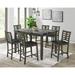 Lark Manor™ Vitrolles 7 - Piece Counter Height Dining Set Wood/Upholstered in Gray | Wayfair 93995EF8A90C404699B2536CA38F257A