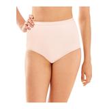 Plus Size Women's Full-Cut-Fit Stretch Cotton Brief DF2324 by Bali in Silk Pink (Size 9)