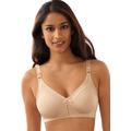 Plus Size Women's Double Support® Cotton Wirefree Bra DF3036 by Bali in Soft Taupe (Size 34 B)