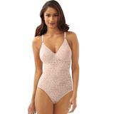 Plus Size Women's Lace'N Smooth Body Briefer by Bali in Rosewood (Size 36 C)