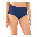 Plus Size Women's One Smooth U All-Around Smoothing Hi-Cut Panty by Bali in In The Navy (Size 8)