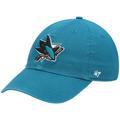 Men's '47 Teal San Jose Sharks Team Clean Up Adjustable Hat