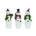 The Holiday Aisle® 3 Piece Resin Christmas Glitter Snowman Set Resin | 10 H x 3 W x 5 D in | Wayfair F2750C56CED94E0AA23E859B3AE95259