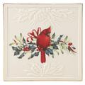 Lenox Winter Greetings Trivet Ceramic in Green/Red | 1 H x 6 D in | Wayfair 870608