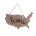 The Holiday Aisle® Home USA Cutout Sign Wall Décor in Black/Brown | 14 H x 24 W x 1 D in | Wayfair 00EBD37A844B4D5DAAF8FEB118789B12