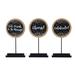 The Holiday Aisle® 3 Piece Seasonal Cheers Tabletop Decor Set Wood in Brown | 12 H x 3 W x 6 D in | Wayfair 5E4B10AEE54E4FC0BADDFE82C2CC15DD