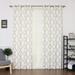 Red Barrel Studio® Rotteck Geometric Room Darkening Grommet Curtain Panels Polyester in White/Brown | 96 H in | Wayfair