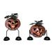 The Holiday Aisle® 2 Piece Halloween Light up Jack-O-Lantern Set Metal | 8 H x 8 W x 8 D in | Wayfair 51266B3175EF489C9BF96C540B20A2F1