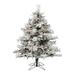 Vickerman 628300 - 12' x 95" Flocked Cheshire Artificial Christmas Tree Christmas Tree (A190391)