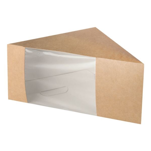 Papstar Einweg-Sandwichboxen »pure«, 50 Stück braun, 12.3x8.2x12.3 cm Image