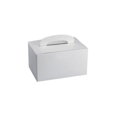 Papstar Einweg-Lunchboxen aus Pappe, 20 Stück weiß, 15.5x12.5x22.5 cm