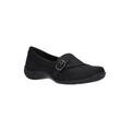 Extra Wide Width Women's Cinnamon Slip On by Easy Street in Black (Size 9 WW)