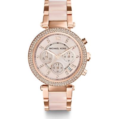 Michael Kors - Default Brand Line Chronograph Edelstahl Damenuhren Damen