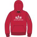 Alpha Industries 3D Logo Capuche, rouge, taille M