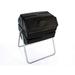 FCMP Outdoor 37 Gallon Single Chamber Roto Tumbling Garden Composting Bin Plastic in Black | 36 H x 28 W x 30 D in | Wayfair RM4000