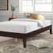 Mistana™ Irina Solid Wood Standard Bed Wood in Brown/Red | 14 H x 78 W x 84 D in | Wayfair DDA57D4B9F4D451687124F1E9D79081F