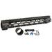 Midwest Industries High Combat Rail Handguard DPMS LR-308 15 in M-LOK .210 Tang Height Anodized Black MI-CR308-15