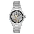 Thomas Earnshaw Bauer Shadow Men's Mechanical Skeleton 42mm Silver Watch with Stainless Steel Bracelet ES-8061-11