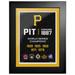 Pittsburgh Pirates 5-Time World Series Champions 18'' x 14'' Empire Framed Art