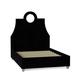 My Chic Nest Tess Upholstered Standard Bed Velvet in Black/Brown | 69 H x 80 W x 87 D in | Wayfair 532-105-1160-K