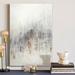 Latitude Run® 'Seaglass Abstract I' - Painting Print on Canvas Canvas, Solid Wood in Gray/White | 20 H x 16 W x 1 D in | Wayfair