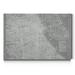 17 Stories City Map of Chicago - Wrapped Canvas Print Canvas, Solid Wood in Gray/White | 12 H x 8 W x 1 D in | Wayfair