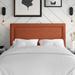 Mercury Row® Rowberrow Upholstered Panel Headboard Upholstered in Orange/White | 51 H x 78 W x 3 D in | Wayfair BRSD4452 26744493