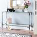 Mercer41 Funnell 47" W Console Table Plastic/Acrylic/Glass/Metal in Gray | 30 H x 47 W x 15.5 D in | Wayfair 7D47B382CB834003B74B0A51E204F3CE