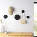 Rebrilliant Belel Solid Wood 5 - Hook Wall Hook Wood in Black | 7 H x 7 W x 2 D in | Wayfair 47572B202A8B4271B6650378442CC6A3