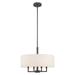 Lark Manor™ Arnob 4 - Light Shaded Drum Chandelier Textile/Metal in Brown | Wayfair F2AE2B9B53CB4FF1A96FEED92F6C3C1F