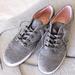 Vans Shoes | Grey Floral Vans Authentic Style Sneakers | Color: Gray/Silver | Size: 8