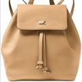 Michael Kors Bags | Michael Kors Junie Flap Backpack Leather Butternut | Color: Yellow | Size: Medium