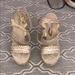 Michael Kors Shoes | Gold Micheal Kors High Heels | Color: Gold/Tan | Size: 7