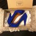 Madewell Shoes | Madewell Royal Blue Suede Heels | Color: Blue | Size: 7