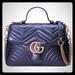 Gucci Bags | Gucci Marmont Top Handle Small. Authentic. | Color: Black | Size: Os