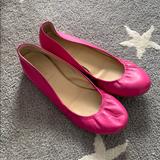 J. Crew Shoes | Jcrew Pink Leather Flats | Color: Pink | Size: 8