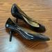 Nine West Shoes | Nine West Black Patent Peep Toe Kitten Heels | Color: Black | Size: 10