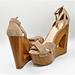 Jessica Simpson Shoes | Jessica Simpson "Jp-Nikki" Ankle Strap Wedge | Color: Tan | Size: 10b / 40