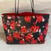 Victoria's Secret Bags | Floral Vs Bag | Color: Black/Red | Size: 19”X12”