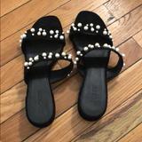 J. Crew Shoes | J Crew Pearl Heeled Sandals Never Worn 10 | Color: Black | Size: 10
