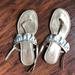 Lilly Pulitzer Shoes | Lilly Pulitzer Ruffle Sandal, Sz 7.5 | Color: Gold/Silver | Size: 7.5