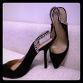 Zara Shoes | Gorgeous Black Zara Slingback Heels | Color: Black | Size: Zara 39