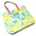 Lilly Pulitzer Bags | Lilly Pulitzer Floral Lemon Estee Lauder Tote Nwot | Color: Pink/Yellow | Size: Os