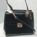 Coach Bags | Coach Nwt 2-Way Black Shimmery Leather Satchel | Color: Black/Gold | Size: Os