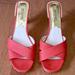 Michael Kors Shoes | Michael Kors Wedge Heel Sandals | Color: Pink/Red | Size: 9.5