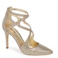 Michael Kors Shoes | Michael Kors Catia Crisscross Glitter Pumps Heels | Color: Gold/Silver | Size: 9.5