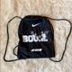 Nike Bags | Nike Drawstring Backpack Boom. | Color: Black/White | Size: Os