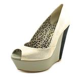 Jessica Simpson Shoes | Jessica Simpson Leelo Open Toe Wedge | Color: Black/Gold | Size: 8